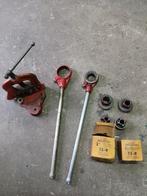 RIDGID Pijpsnijder Set met Pijpklem en Snijkoppen, Ophalen, Gebruikt
