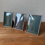 3 Identieke Vintage Antieke Fotolijstjes, Bol Glas Brocante, Antiek en Kunst, Antiek | Woonaccessoires, Ophalen of Verzenden