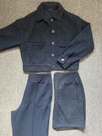 Zwart tweed setje - jasje en rok en pantalon. Driedelig pak, Kleding | Dames, Maat 38/40 (M), Zwart, Nieuw, Ophalen of Verzenden