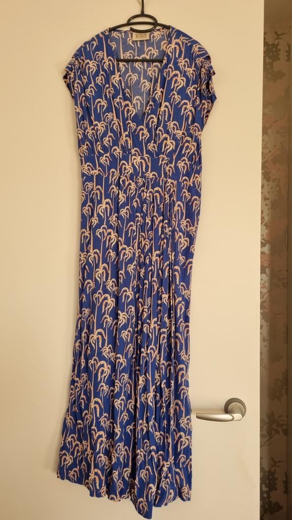 Scotch & Soda maxi lange jurk blauw maat S, Blauw, Scotch & Soda, Ophalen of Verzenden, Zo goed als nieuw