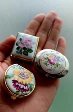 Pillen doosjes bloemen, Antiek en Kunst, Ophalen of Verzenden
