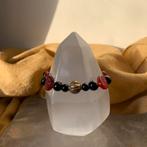 Obsidiaan haji trade beads amulet beschermt geluk uniek, Ophalen of Verzenden, Nieuw, Zilver, Met edelsteen