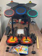 Guitar Hero Band Bundle Drumkit Two Guitars Microphone Games, Spelcomputers en Games, Activision, Ophalen of Verzenden, Zo goed als nieuw