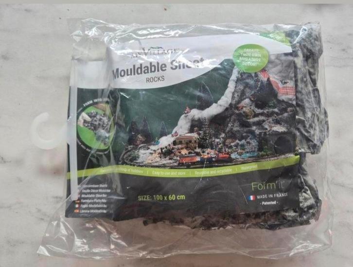 My Village Mouldable Sheet Rocks 100x60 cm Kerstdorp berg, Hobby en Vrije tijd, Modelbouw | Auto's en Voertuigen, Nieuw, Overige typen