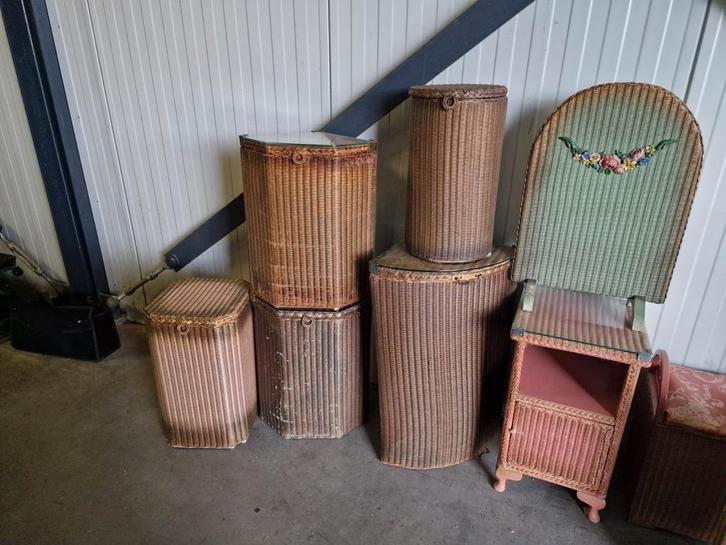 Diverse Lloyd Loom, Antiek en Kunst, Antiek | Meubels | Kasten, Ophalen