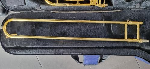 Schuiftrombone King 4B, Muziek en Instrumenten, Blaasinstrumenten | Trombones, Gebruikt, Tenor, Met koffer, Ophalen