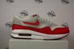 Nike Air Max 1 Lunar Red White Challenge - 42, Kleding | Heren, Schoenen, -, Verzenden, Wit, -