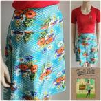 blauwe rok met bloemen TANTE BETSY maat L, Kleding | Dames, Blauw, TANTE BETSY, Ophalen of Verzenden, Zo goed als nieuw
