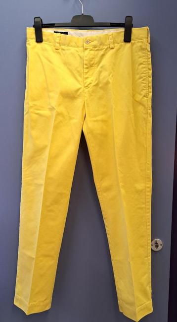 Ralph Lauren knal gele broek pantalon classic chino 34 45262