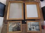 Vintage Gouden Lijsten Set - 4 Stuks, Ophalen of Verzenden