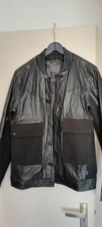 Koll3kt Leren Jas Heren Maat M, Kollkt, Maat 48/50 (M), Zwart, Ophalen of Verzenden