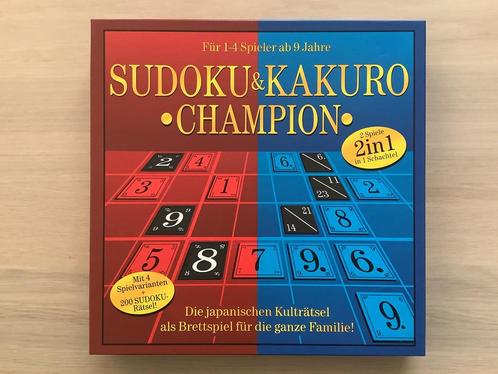 Spel: Sudoku&Kakuro.Champion - Duitse versie, Hobby en Vrije tijd, Gezelschapsspellen | Bordspellen, Nieuw, Ophalen of Verzenden