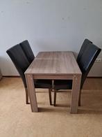 Eetkamerset: Tafel, 4 Stoelen & Bijzettafel - Nette Staat!, Ophalen of Verzenden
