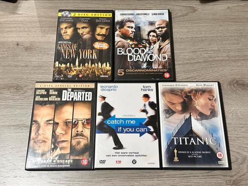 5 dvds met Leonardo DiCaprio, Cd's en Dvd's, Dvd's | Overige Dvd's, Gebruikt, Ophalen of Verzenden
