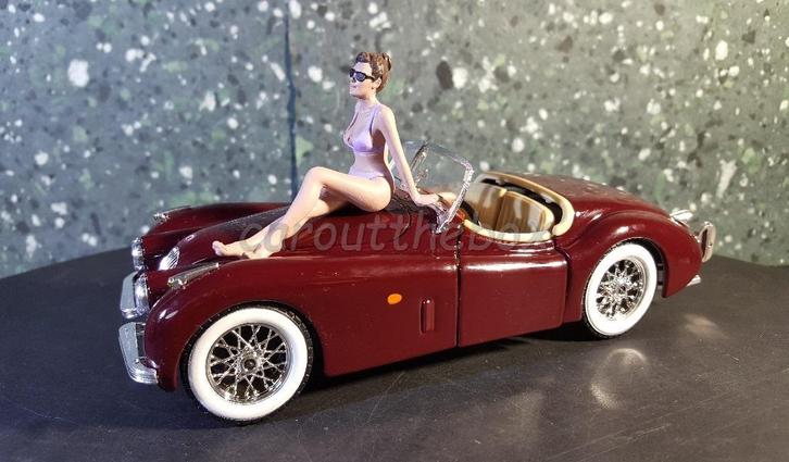 Diorama figuur 1:24 beach girls CAROL AD277, Hobby en Vrije tijd, Modelbouw | Figuren en Diorama's, Nieuw, Groter dan 1:35, Verzenden