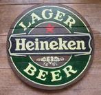 Handgeschilderd pub bord / Heineken bier / mancave / Iers, Verzamelen, Biermerken, Ophalen of Verzenden, Zo goed als nieuw, Reclamebord, Plaat of Schild