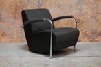 ZGANieuw! 2 grijze stoffen Leolux Scylla design fauteuils, Metaal, Leolux, Leolux, Design