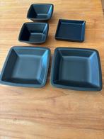 5x IKEA Mat Zwarte diepe borden nog nieuw, Nieuw, Ophalen of Verzenden, Bord(en), Overige stijlen