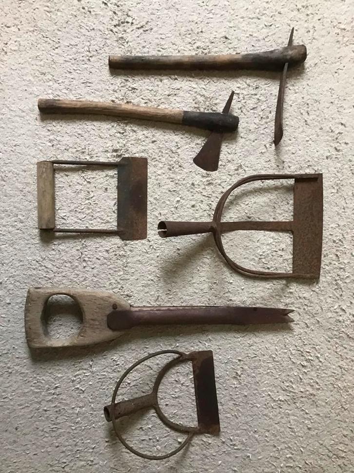 Antiek Tuingereedschap Set - 6 Stuks, Antiek en Kunst, Antiek | Gereedschap en Instrumenten, Ophalen