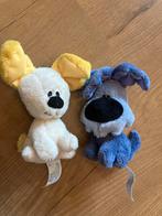 Schattige mini Knuffel Hondjes - woezel en pip Set van 2, Ophalen of Verzenden, Zo goed als nieuw, Hond