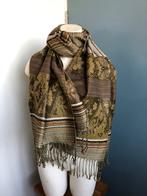 Pashmina groen bruin viscose, Ophalen of Verzenden, X, Pashmina, Zo goed als nieuw