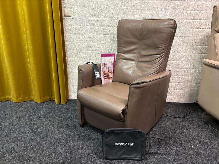 Prominent Romeo Sta Op Stoel - Medium - Leer, Huis en Inrichting, Fauteuils, Gebruikt, Leer, 75 tot 100 cm, Ophalen of Verzenden