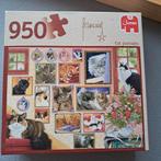 Jumbo Puzzel 950 stukjes - Kattenportretten, Hobby en Vrije tijd, Denksport en Puzzels, Ophalen, 500 t/m 1500 stukjes, Zo goed als nieuw