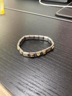 Zoppini staal en gouden armband., Ophalen of Verzenden, Zo goed als nieuw, Goud
