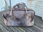 Bruine leren reistas, 30 cm of meer, Gebruikt, Bruin, Ophalen of Verzenden