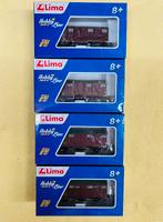 Lima: set van 4 wagons type Gs van de FS, Gelijkstroom of Wisselstroom, Wagon, Ophalen of Verzenden, Zo goed als nieuw