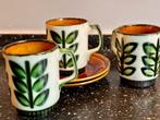 Boch Belgium Rambouillet groen kopjes, Huis en Inrichting, Keuken | Servies, Ophalen of Verzenden, Zo goed als nieuw, Overige stijlen