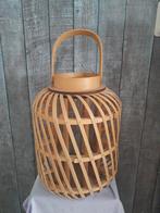 Groot bamboe windlicht, Ophalen, Zo goed als nieuw, Hout