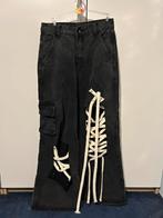 Black Lace-Up Pants – Size M (Short Length), Maat 38/40 (M), H&M, Kort, Verzenden