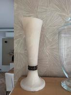 Twee tafellampen marmer natuursteen albast 42 cm hoog zgan, Huis en Inrichting, Lampen | Tafellampen, Modern sjiek, Overige materialen