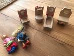 Houten Badkamerset Poppenhuis + Poppetjes, Ophalen of Verzenden, Gebruikt, Overige typen