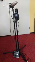 Microfoon set met standaard, hoofdtelefoon en USB-interface, Muziek en Instrumenten, Microfoons, Ophalen, Zo goed als nieuw, Studiomicrofoon