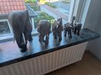 Houten Olifanten Set - Handgesneden, Huis en Inrichting, Ophalen, Gebruikt