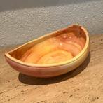 Vintage Italiaanse barbotine schaal - pompoen/ kalebas, Ophalen of Verzenden