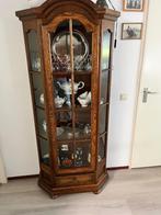 Vitrine kast, Huis en Inrichting, Kasten | Vitrinekasten, Ophalen, Gebruikt, 100 tot 150 cm, Eikenhout