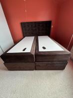 Swiss Sense boxspring 160x200, Ophalen, Bruin, Tweepersoons, Zo goed als nieuw