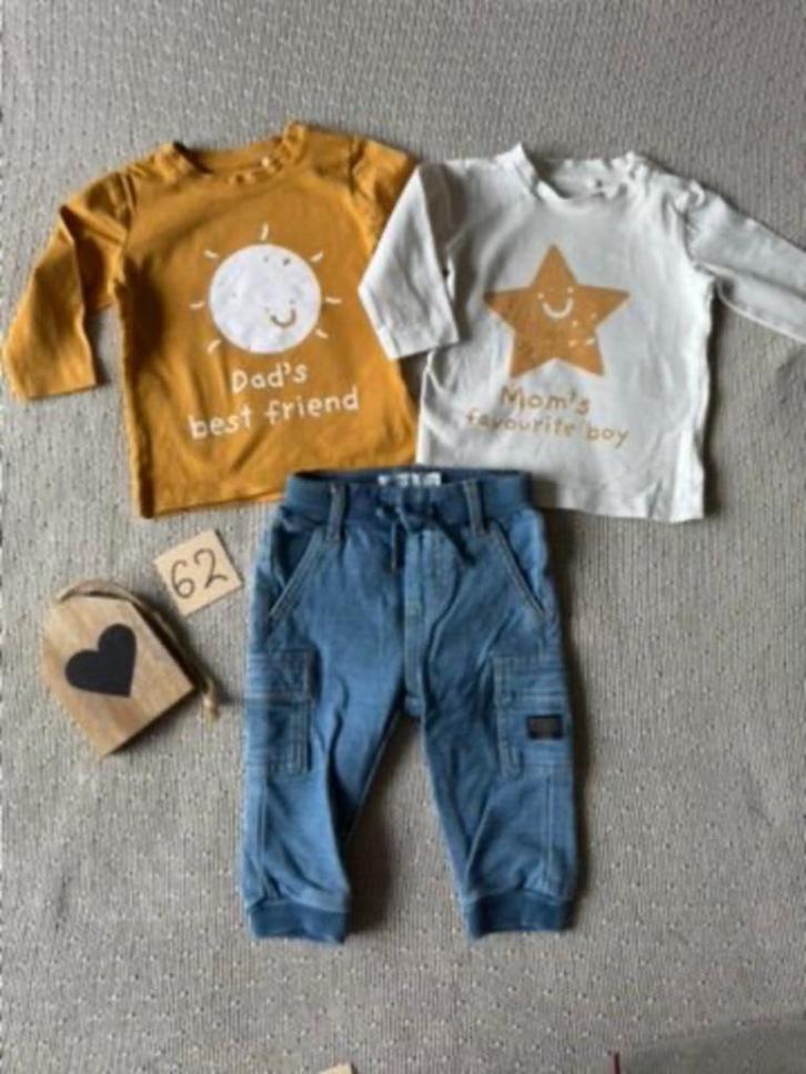 Setje Name It maat 62 jongenskleding, Kinderen en Baby's, Babykleding | Maat 62, Zo goed als nieuw, Jongetje, Setje, Ophalen of Verzenden