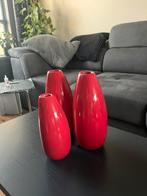 Super leuke knalroze vaasjes, Ophalen, Zo goed als nieuw, Glas, Minder dan 50 cm