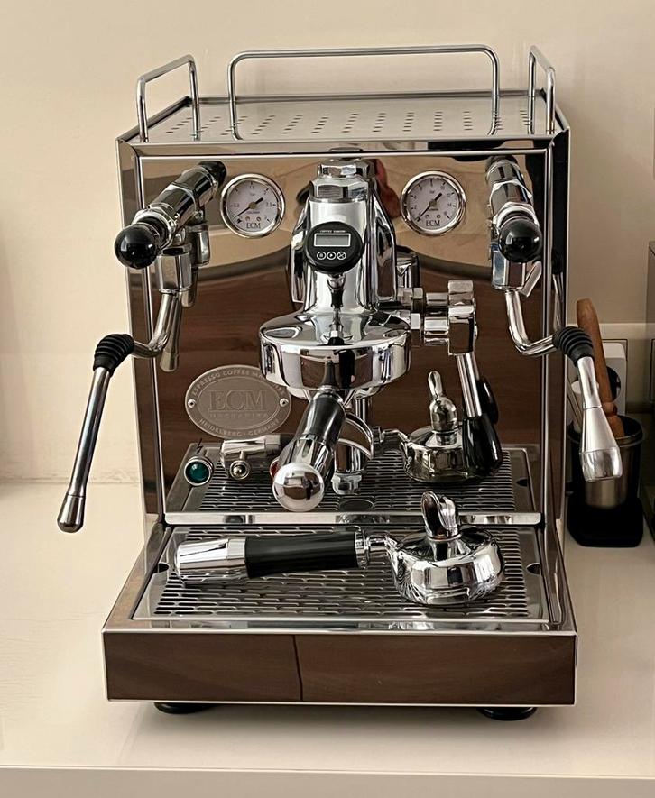 ECM Mechanika E61 Espressomachine, Witgoed en Apparatuur, Koffiezetapparaten, Zo goed als nieuw, Gemalen koffie, Espresso apparaat