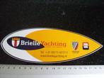 sticker Brielle Yachting port zélande logo fairline hiswa, Verzenden, Zo goed als nieuw, Bedrijf of Vereniging
