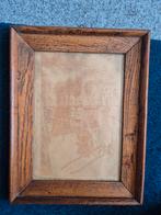 Amsterdamse prent met antieke lijst, Ophalen of Verzenden, Zo goed als nieuw, Hout, Minder dan 50 cm