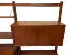 Vintage vrijstaand wandsysteem Torbjorn Afdal 60's Design, Ophalen, Met deur(en), Teakhout, Minder dan 150 cm