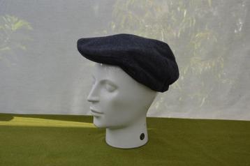 klassieke wollen platte pet, merk Lerros gevoerd jeans kleur beschikbaar voor biedingen