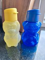 Tupperware ECO drinkflesjes - Leeuw & Beer, Ophalen of Verzenden, Gebruikt, Blauw, Beker of Kan