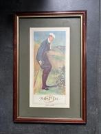 Golfers of 1905 reproduktie print “A BAD LIE”, Antiek en Kunst, Kunst | Schilderijen | Klassiek, Ophalen of Verzenden