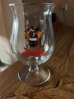 Duvel bierglas glas wapen met rode krulletters, Nieuw, Duvel, Glas of Glazen, Ophalen of Verzenden